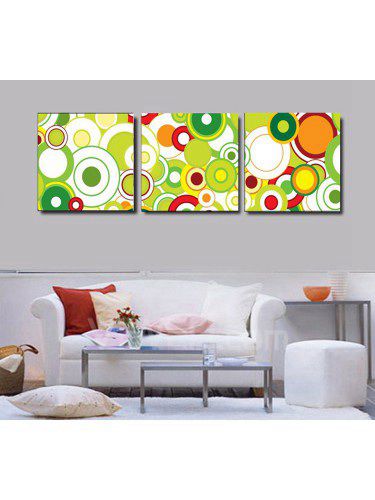 Abstract geprint canvas kunst met gestrekte frame-set van 3