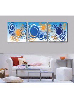 Abstract Printed Canvas Art with Stretched Frame-set of 3