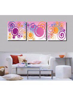 Printed Abstract Canvas Art with Stretched Frame-set of 3