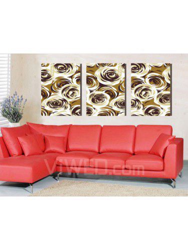 Abstract Printed Canvas Art with Stretched Frame-set of 3