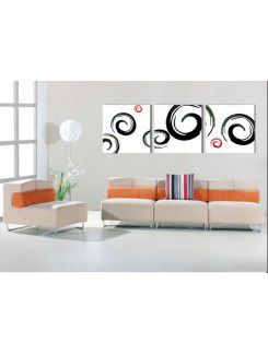 Abstract geprint canvas kunst met gestrekte frame-set van 3