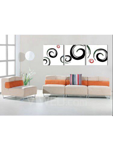 Abstract geprint canvas kunst met gestrekte frame-set van 3