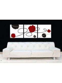 Printed Abstract Canvas Art with Stretched Frame-set of 3