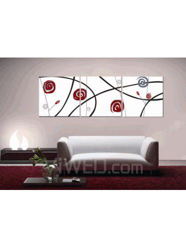 Abstract Printed Canvas Art with Stretched Frame-set of 3