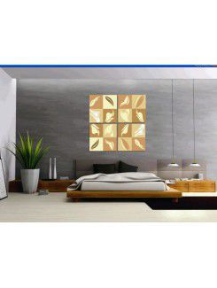 Gedrukte abstract canvas kunst met gestrekte frame-set van 4