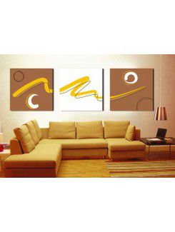 Abstract Printed Canvas Art with Stretched Frame-set of 3