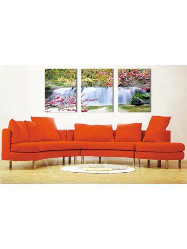 Printed Landscape Canvas Art with Stretched Frame-set of 3