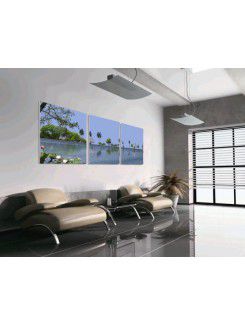 Landscape Printed Canvas Art with Stretched Frame-set of 3