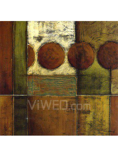 Abstract Printed Canvas Art with Stretched Frame