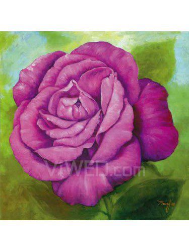 Flower Printed Canvas Art with Stretched Frame