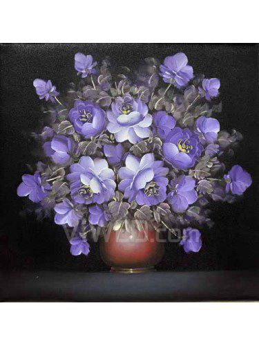 Printed Flower Canvas Art with Stretched Frame