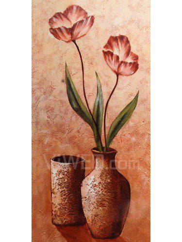 Flower Printed Canvas Art with Stretched Frame