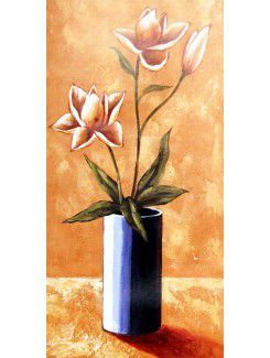 Printed Flower Canvas Art with Stretched Frame