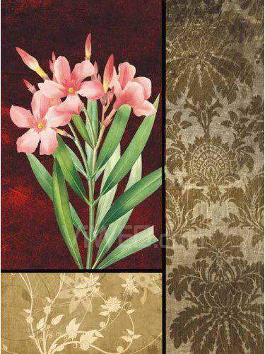 Flower Printed Canvas Art with Stretched Frame