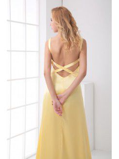 Satin V-Neckline Sheath Sweep Train Evening Dress