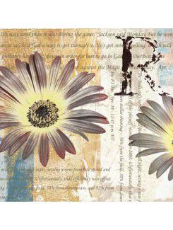 Printed Flower Canvas Art with Stretched Frame