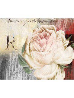 Flower Printed Canvas Art with Stretched Frame