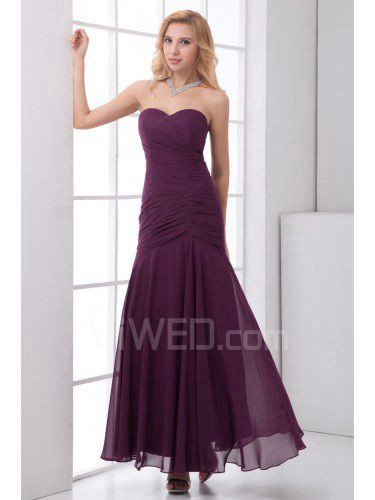 Chiffon liebsten a-linie bodenlange abendkleid