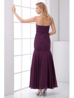 Chiffon Sweetheart A-line Floor Length Evening Dress