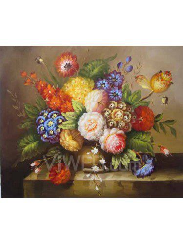 Printed Flower Canvas Art with Stretched Frame