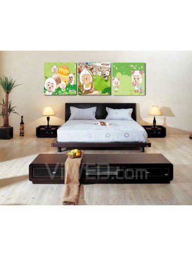 Printed Flower Canvas Art with Stretched Frame