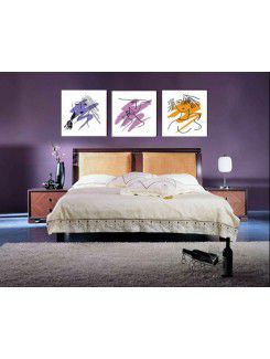 Flower Printed Canvas Art with Stretched Frame