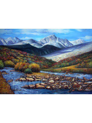 Landscape Printed Canvas Art with Stretched Frame