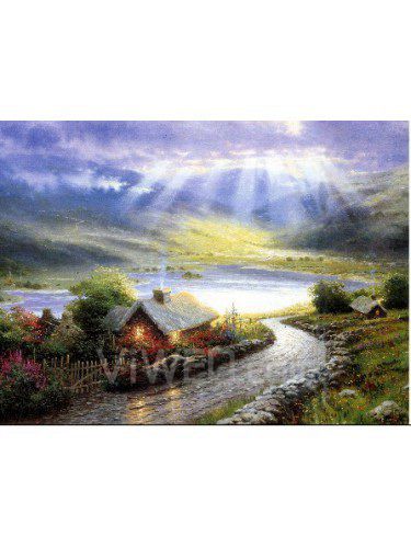 Printed Landscape Canvas Art with Stretched Frame