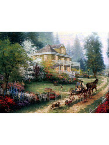 Printed Landscape Canvas Art with Stretched Frame