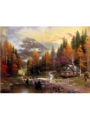 Printed Landscape Canvas Art with Stretched Frame