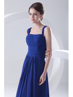 Chiffon Strapless Corset Floor-Length Evening Dress