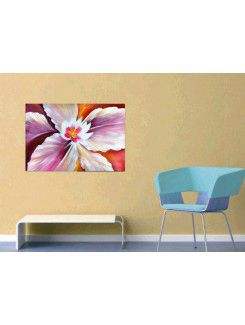 Flower Printed Canvas Art with Stretched Frame