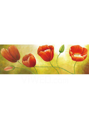 Printed Flower Canvas Art with Stretched Frame