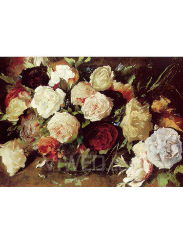 Still Life Printed Canvas Art with Stretched Frame