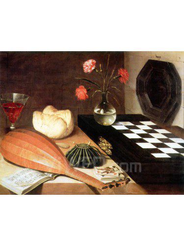 Printed Still Life Canvas Art with Stretched Frame