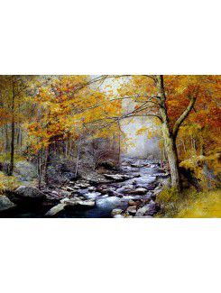 Landscape Printed Canvas Art with Stretched Frame