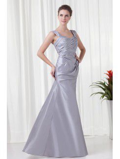 Taffeta Sweetheart A-line Floor Length Evening Dress with Crisscross Ruched and Jacket