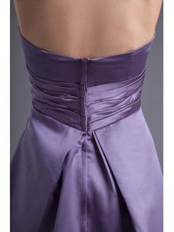 Satin Sweetheart Corset Knee-length Cocktail Dress