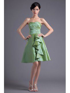 Taffeta Sweetheart A-line Knee-length Cocktail Dress