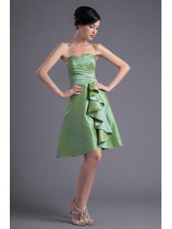 Taffeta Sweetheart A-line Knee-length Cocktail Dress