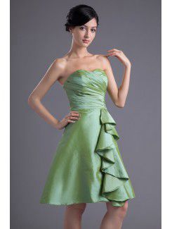 Taffeta Sweetheart A-line Knee-length Cocktail Dress