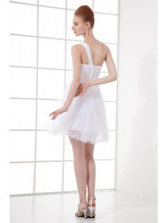 Net and Satin Sweetheart Column Short Cocktail Dress