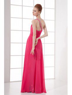 Chiffon Asymmetrical Sheath Short Gathered Ruched Cocktail Dress