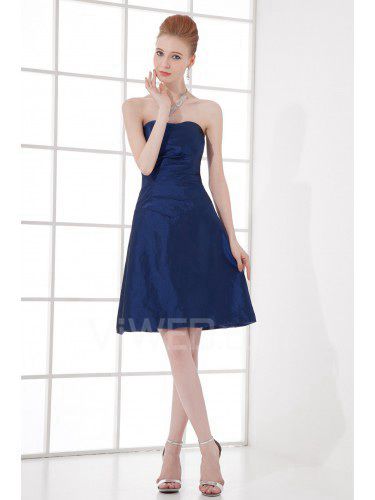 Taffeta Scoop A-line Cocktail Dress