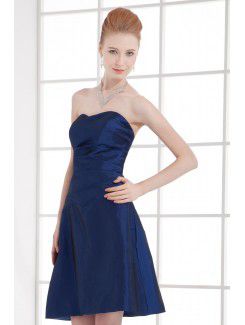 Taffeta Scoop A-line Cocktail Dress