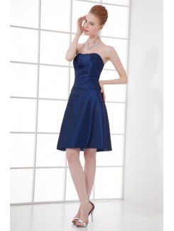 Taffeta Scoop A-line Cocktail Dress