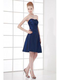 Taffeta Scoop A-line Cocktail Dress