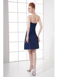 Taffeta Scoop A-line Cocktail Dress