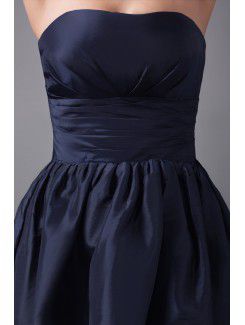 Taffeta Strapless Short Corset Cocktail Dress