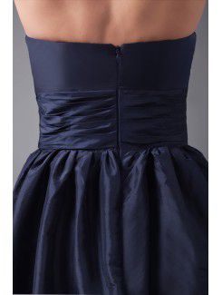 Taffeta Strapless Short Corset Cocktail Dress